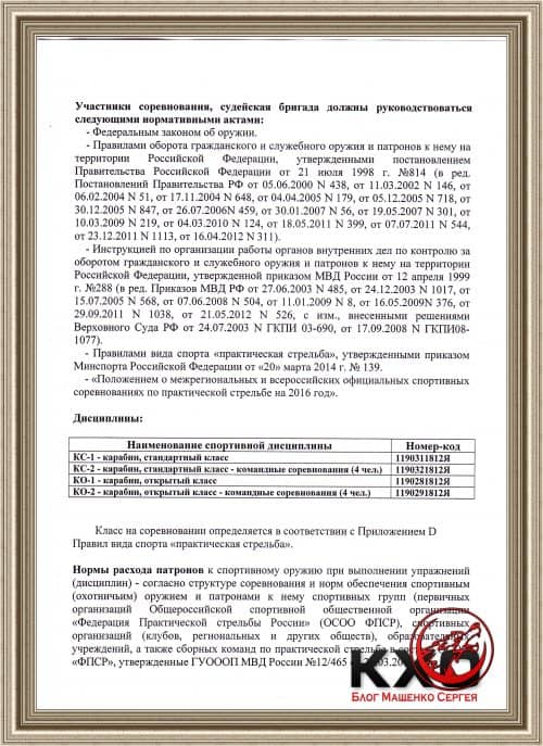 Соревнование по практической стрельбе 30 октября 2016г. "САЙГА-9"